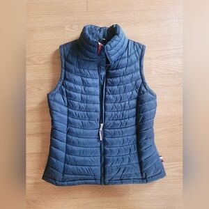 Tommy Hilfiger Dark Blue Puffer Vest Classic Quiet Luxury Cabincore